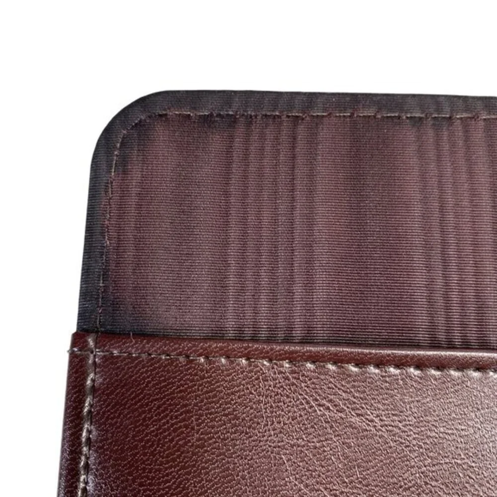 IBM Vintage Burgundy Leatherette Portfolio Padfolio With Pen Movie Prop